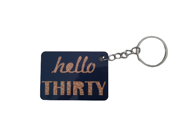 Laser engraved Keyring