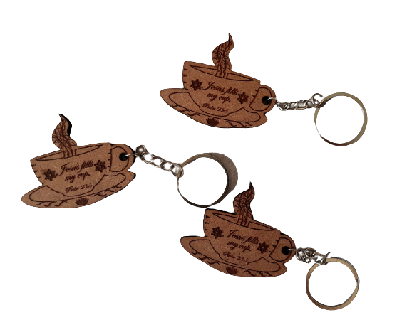 Teacup keyring