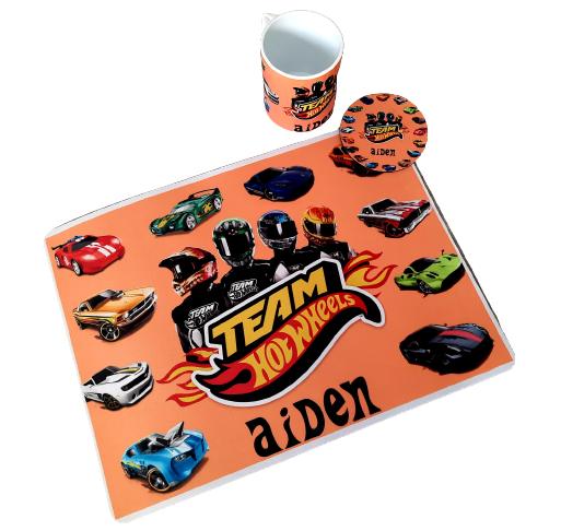 Kids Placemat coaster and coffemug